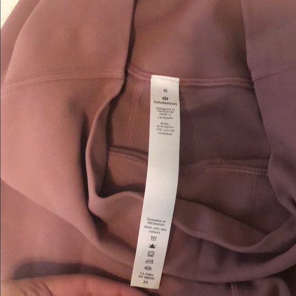 🔴SOLD🔴 Lululemon align 7/8 pant in Spanish rose - Picture 5 of 6